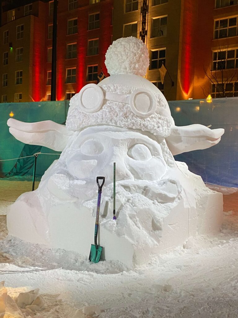 ケベックウィンターカーニバルの雪像１