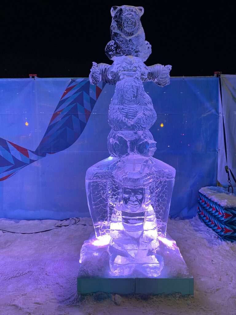 ケベックウィンターカーニバルの氷の彫刻２