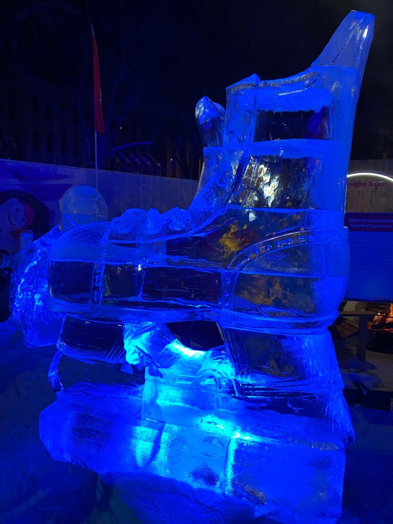 ケベックウィンターカーニバルの氷の彫刻３